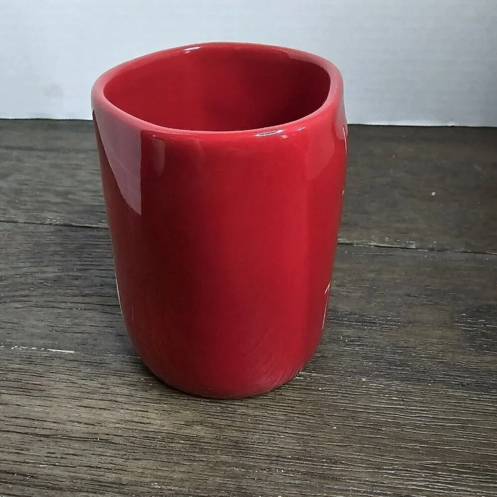 NWT Rae Dunn Artisan Love Is In The Air Red Mug Valentine's Day Magenta